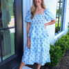 Georgia Grace Blue Tiered Dress