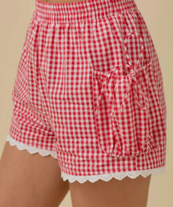 Red Gingham Shorts