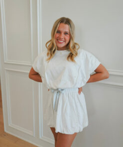 White Pearl Detail 2-Piece Bubble Set