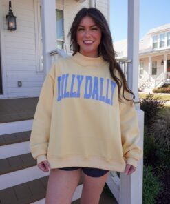 Alternative view of ‘DILLY DALLY’ Mock Neck Sweatshirt